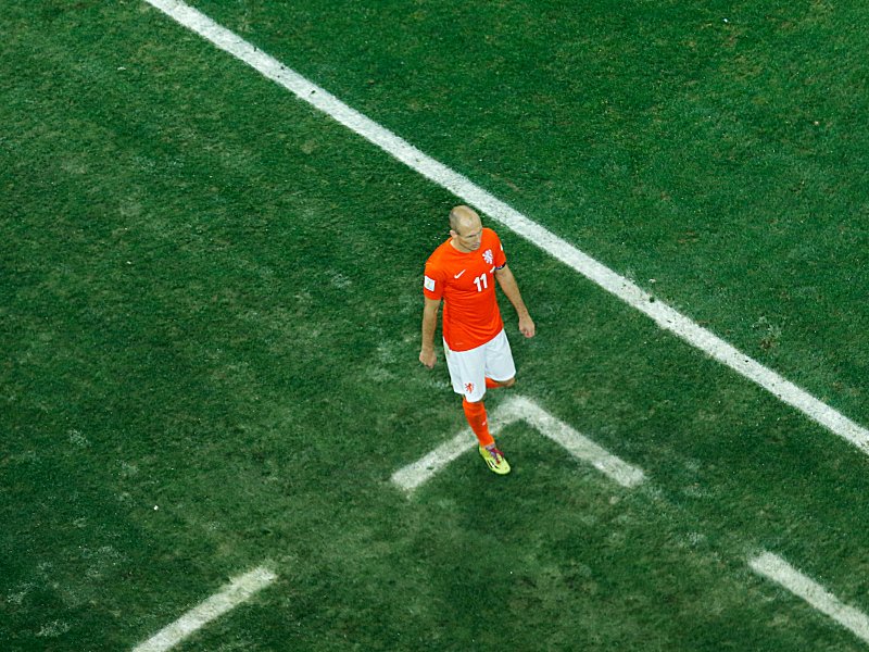 Trotz WM-Aus zufrieden mit der Leistung von Oranje: Arjen Robben.