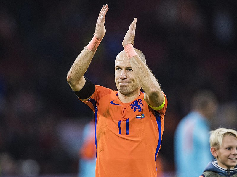 Nach 14 Jahren ist Schluss: Arjen Robben wird k&#252;nftig nicht mehr f&#252;r die Niederlande auflaufen.