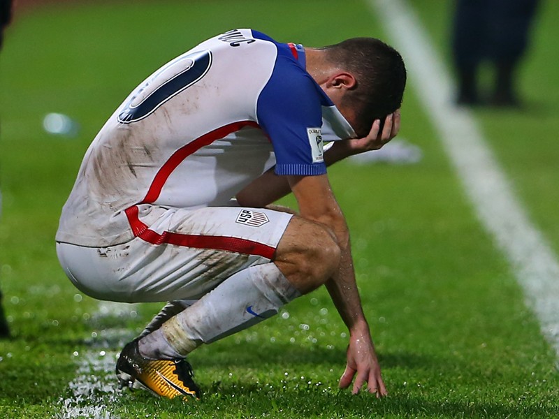 Am Boden zerst&#246;rt: Christian Pulisic nach der verpassten WM-Qualifikation mit den USA.
