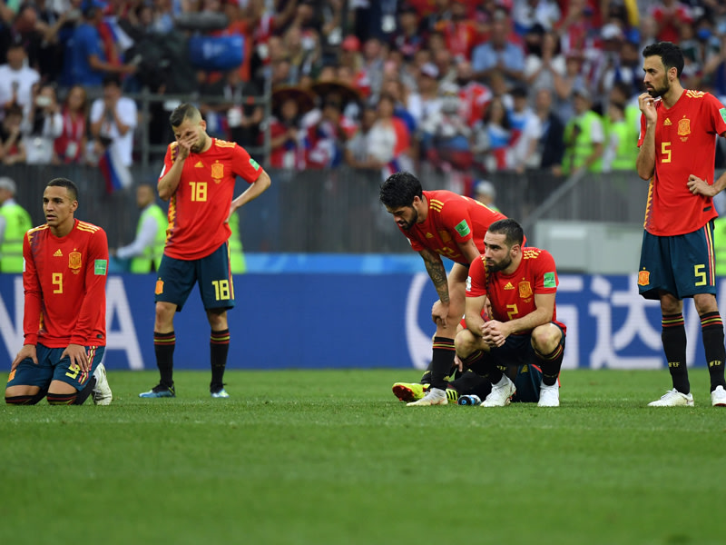 Zuvor ideenlos, dann ratlos: Spanien verabschiedete sich bereits im Achtelfinale von der WM.