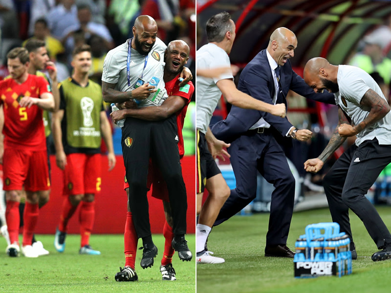 Von Spielern und Trainer-Team hoch gesch&#228;tzt: Belgiens Assistent Thierry Henry.