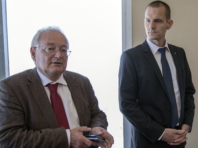 Nicht mehr Spitze der FIFA-Ethikkomission: Hans-Joachim Eckert und Cornel Borbely (v.l.).