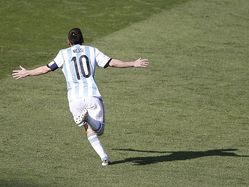 Und am Ende jubelt Messi: Argentiniens Superstar war wieder einmal der Matchwinner.