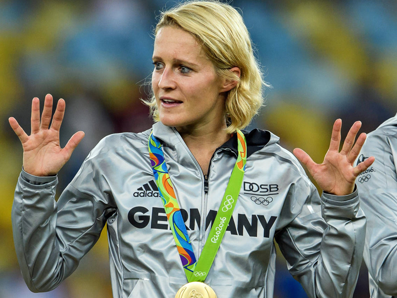 Perfekter Abschluss: Saskia Bartusiak beendet nach dem Finale in Rio ihre Karriere in der deutschen Frauen-Nationalmannschaft