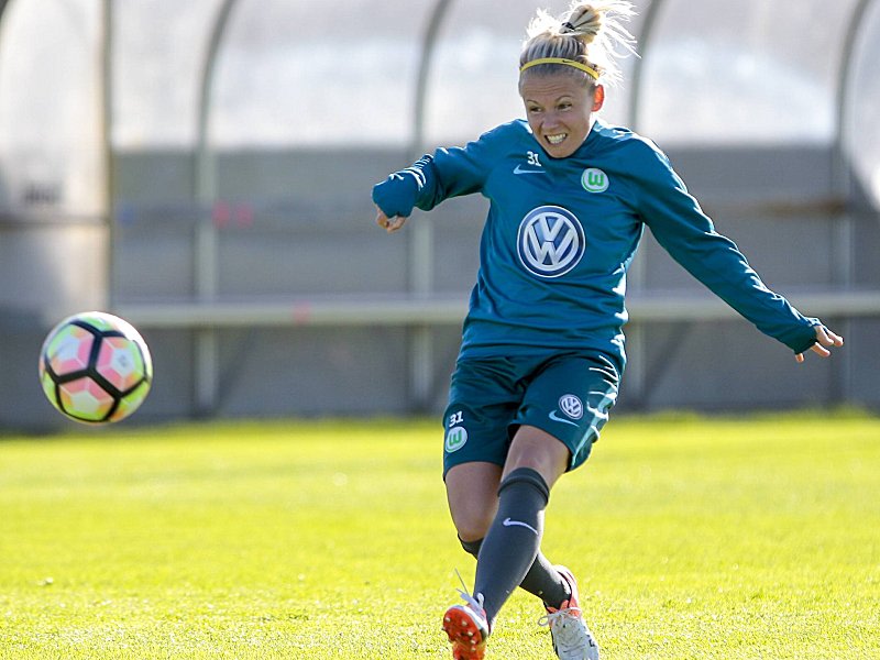 Kann sich in der DFB-Auswahl pr&#228;sentieren: Julia Simic vom VfL Wolfsburg.