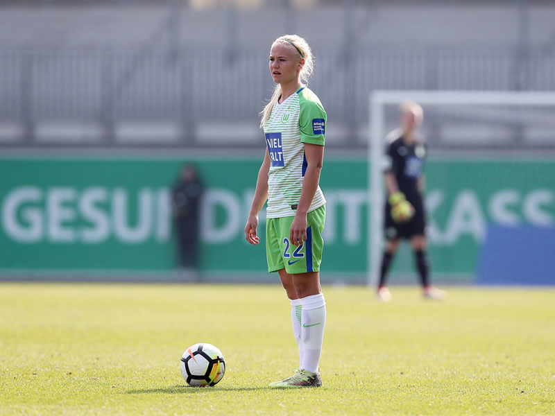 Ihr Treffer reichte dem VfL Wolfsburg zum Sieg &#252;ber Duisburg: Pernille Harder.