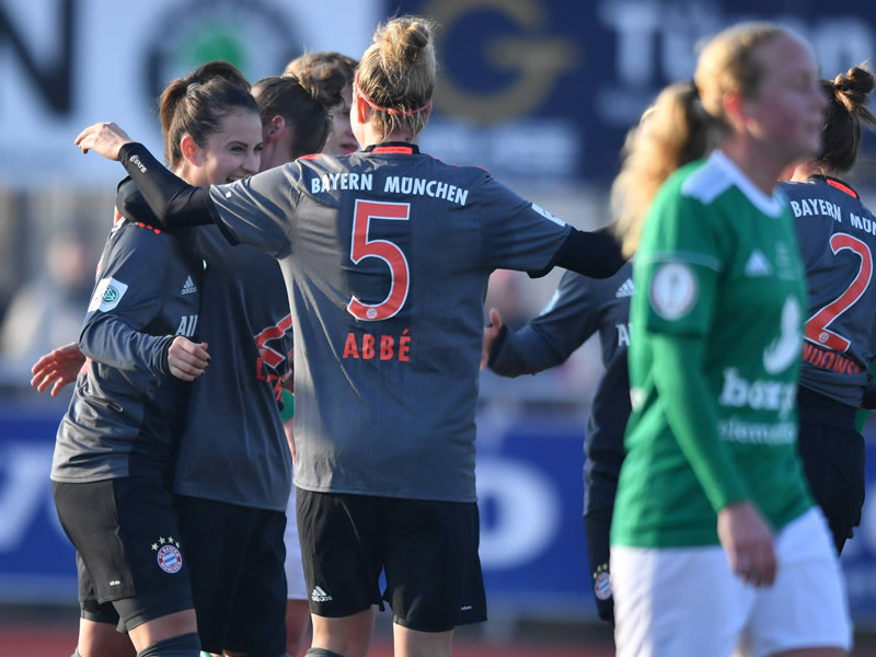 Die FCB-Frauen feierten einen standesgem&#228;&#223;en Sieg beim Viertligisten DJK Arminia Ibbenb&#252;ren.