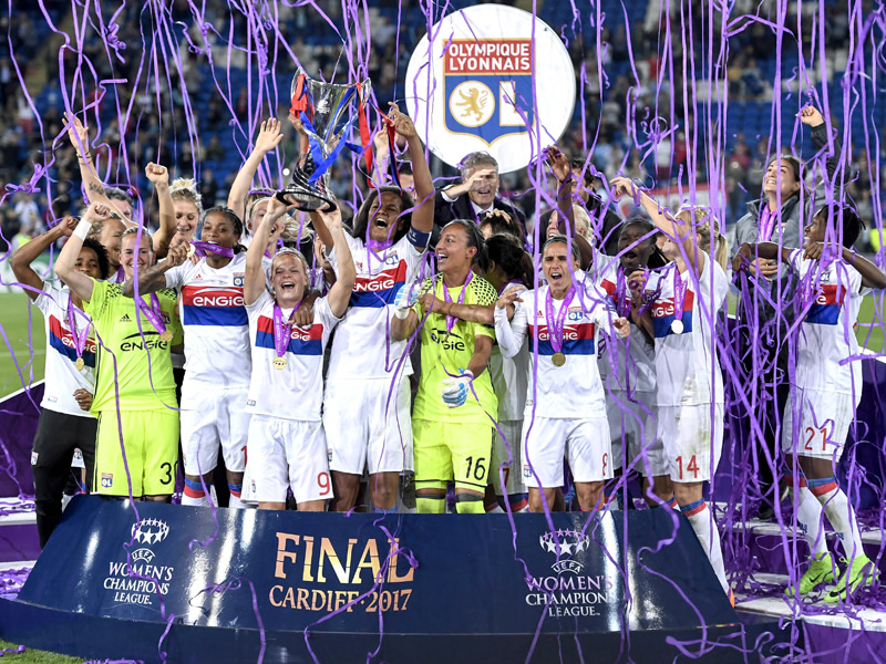 Titelverteidigung: Olympique Lyon gewinnt das Finale von Cardiff.