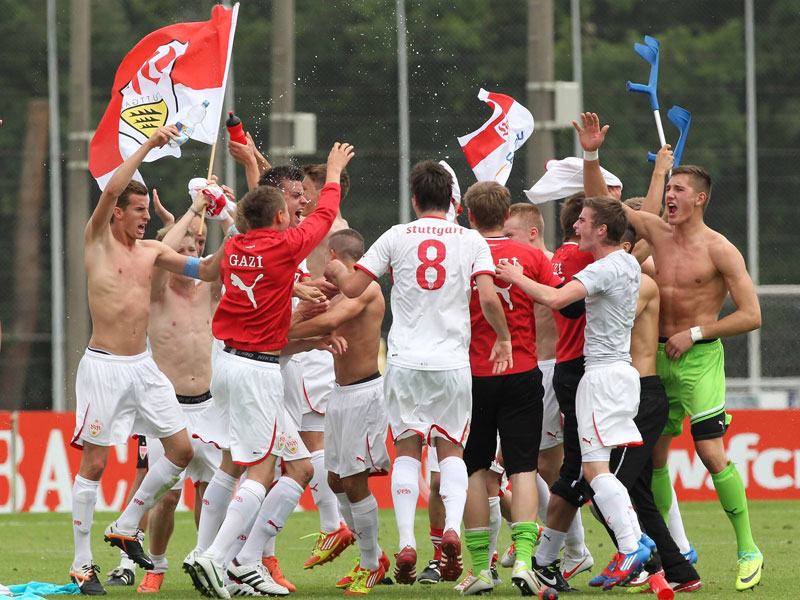 Nach der ausgelassenen Feier in N&#252;rnberg gilt die Konzentration der Stuttgarter Junioren im Finale Hertha BSC.