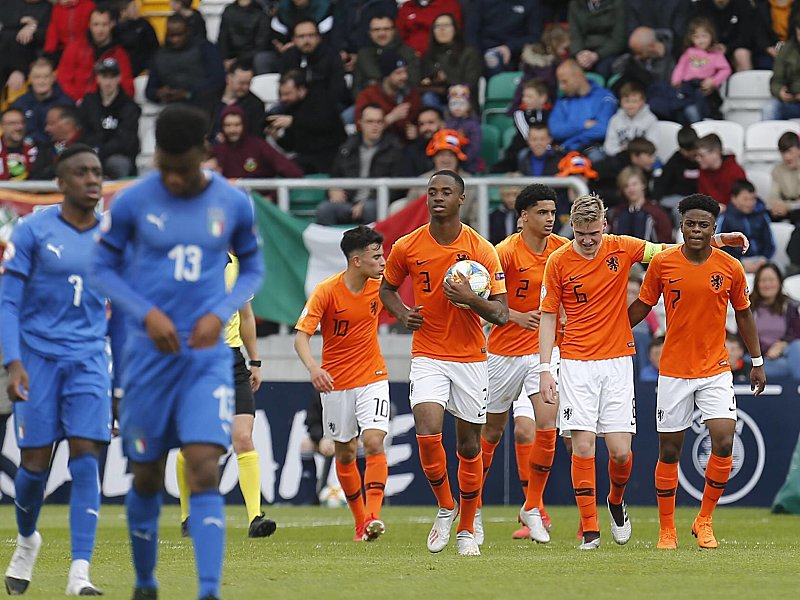 Triumphzug in Irland: Die U-17-Auswahl der Niederlande.