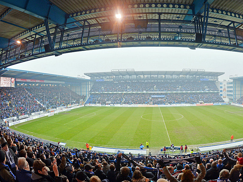 Rekordkulisse: Das Derby zwischen Bielefeld und M&#252;nster wollten 26.500 Zuschauer sehen.