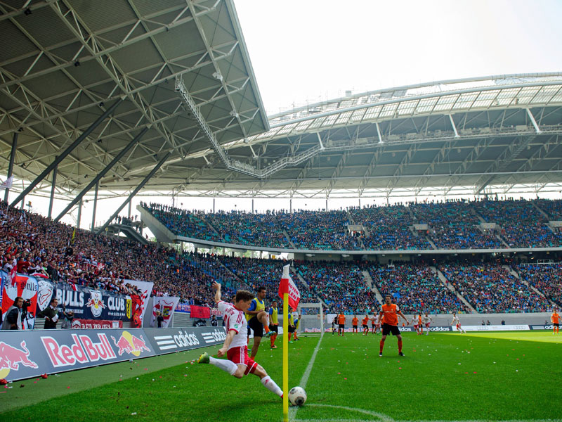 Partystimmung: Am Samstag kann RB Leipzig vor heimischer Kulisse den Aufstieg sportlich perfekt machen.