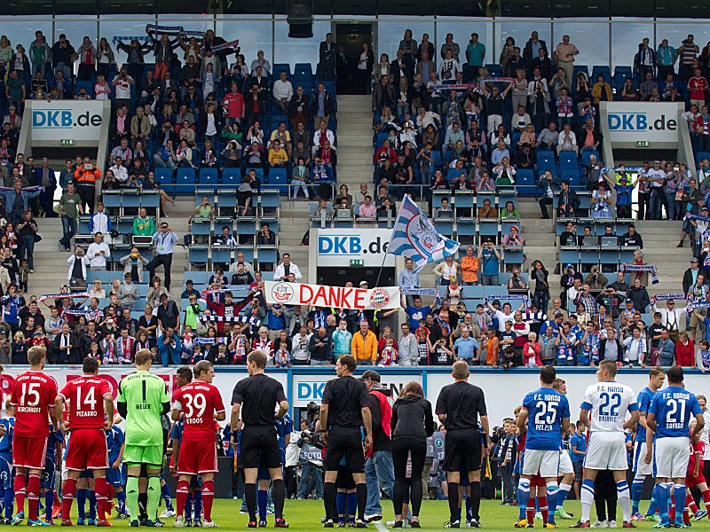 14. Juli 2013 - die DKB-Arena ist ausverkauft, die Bayern sind zu Gast. Auch Ende M&#228;rz wird das Rostocker Stadion voll sein.