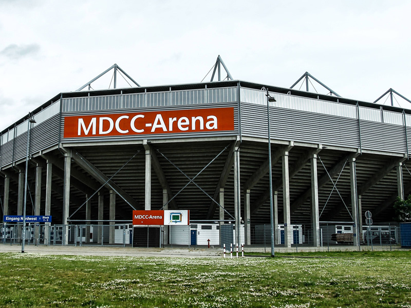 Die MDCC-Arena Magdeburg - wie viele Rostocker werden am 5. M&#228;rz anreisen?