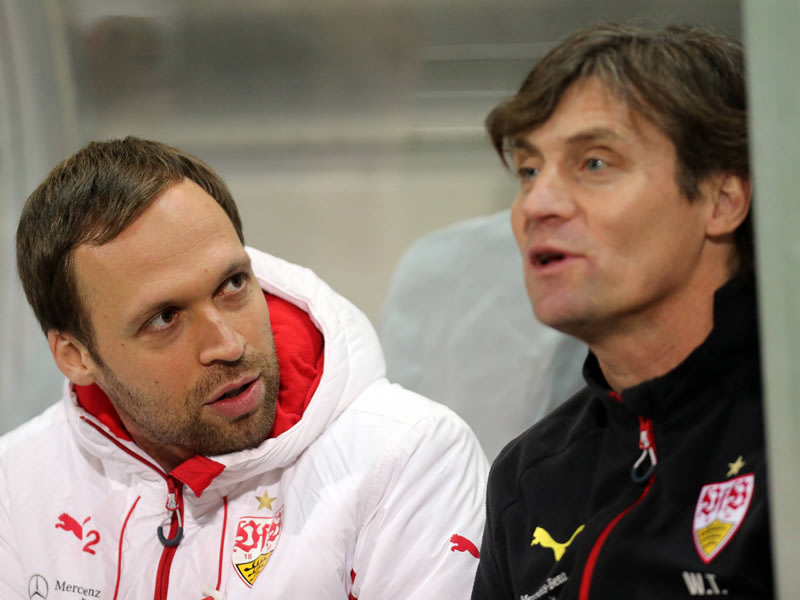 Erwarten ein intensives Spiel f&#252;r ihren VfB II: Co-Trainer Andreas Hinkel (l.) und Coach Walter Thomae.