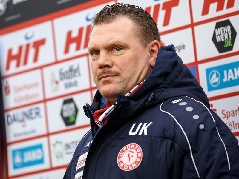 Peilt Rang drei in der 3. Liga an: Fortuna K&#246;lns Trainer Uwe Koschinat.