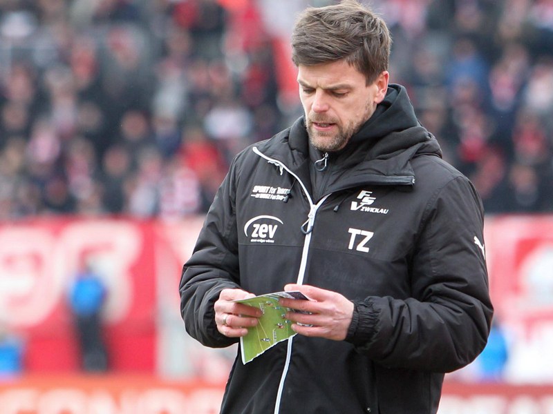 Hat Zwickau nach der Saison nicht mehr auf dem Zettel: Trainer Torsten Ziegner. 