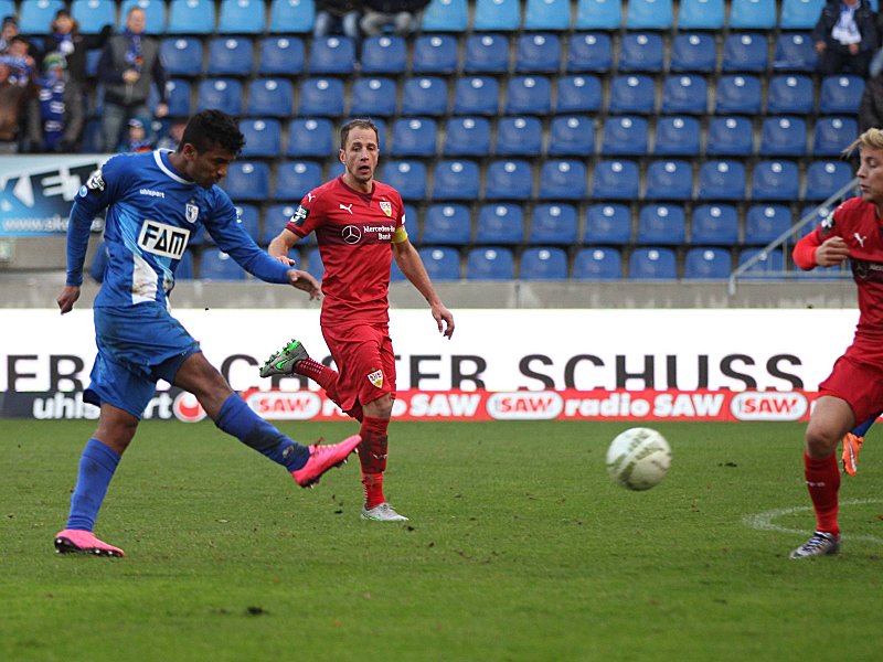 Erzielte gegen Stuttgart seine ersten beiden Saisontore: Magdeburgs Ahmed Waseem Razeek.