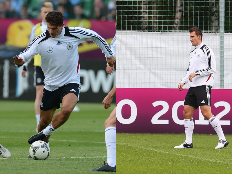 Mario Gomez am Ball, Miroslav Klose nur Zuschauer: Auch in Lwiw? 