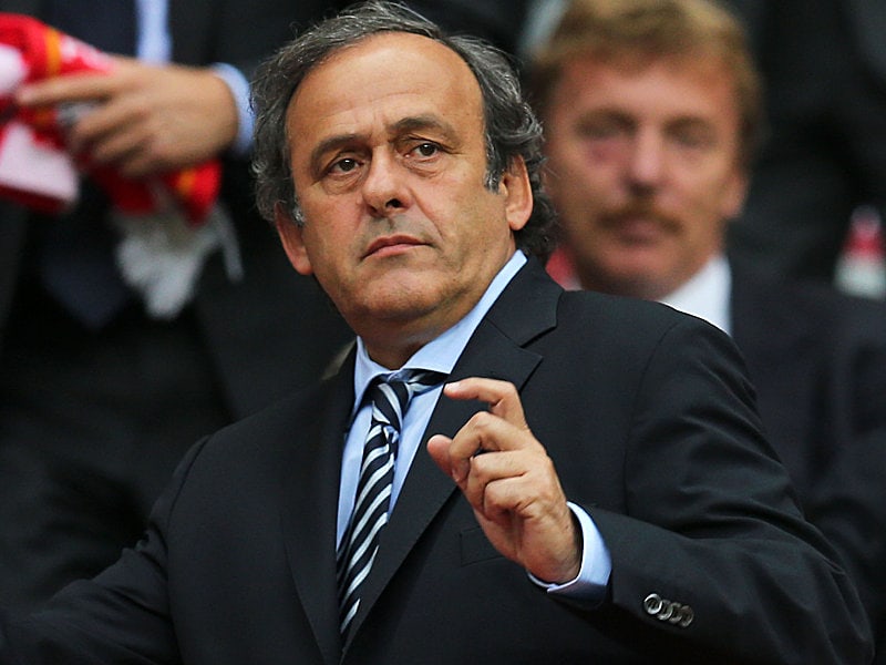 Machte seiner Wut Luft: UEFA-Pr&#228;sident Michel Platini.