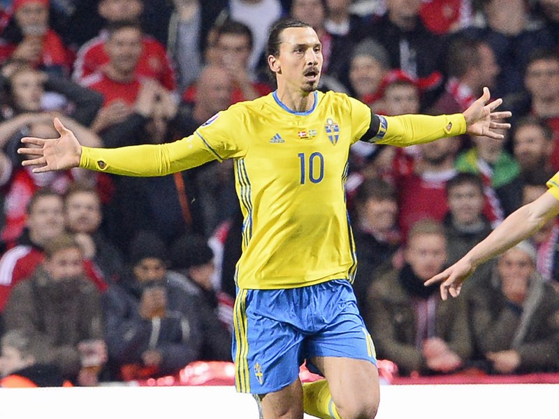 Traf zum 1:0 f&#252;r Schweden: Zlatan Ibrahimovic.