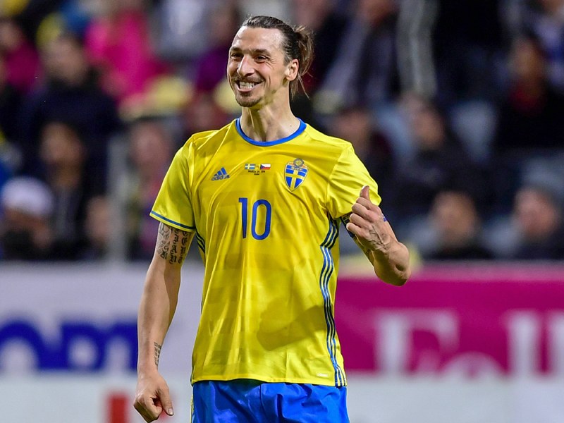 Auf ihn sind alle Blicke gerichtet: Schwedens Superstar Zlatan Ibrahimovic. 