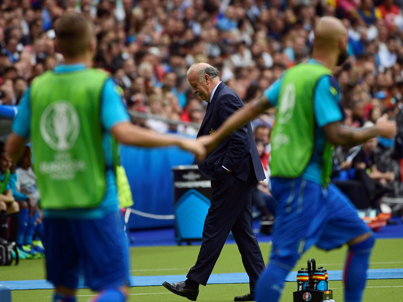 Eine Einheit bildeten nur die Italiener: Macht Spanien-Coach Vicente del Bosque trotzdem weiter?