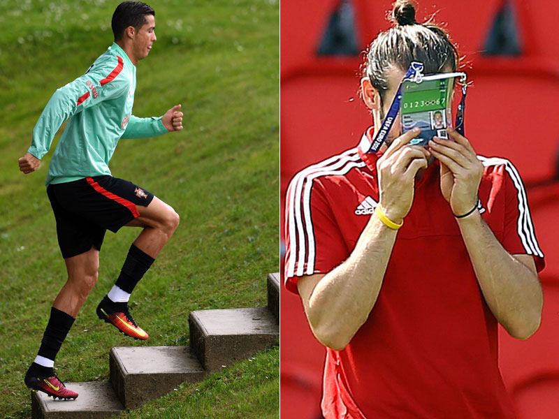 Geht&apos;s weiter nach oben und Verstecken verboten: Cristiano Ronaldo und Gareth Bale.