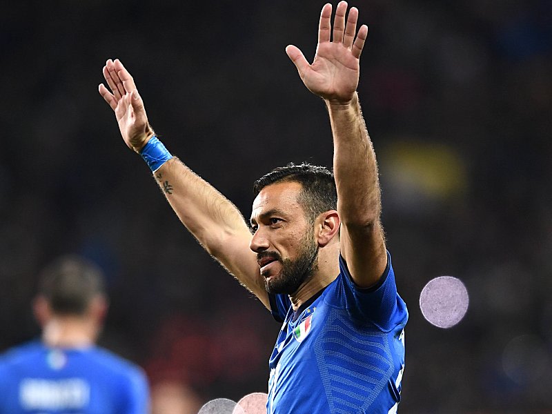 Gefeierter Mann - mit 36 Jahren: Italiens Nationalspieler Fabio Quagliarella.