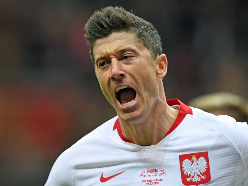 Freude pur: Robert Lewandowski brachte seine Polen mit dem 1:0 auf die Siegerstra&#223;e