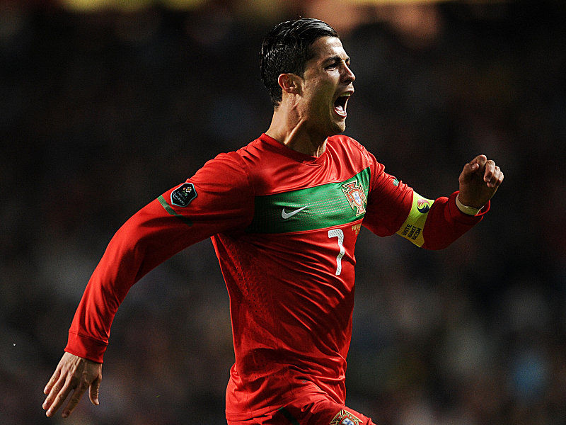 Cristiano Ronaldo ist nach seinem 1:0 die Freude in Person.