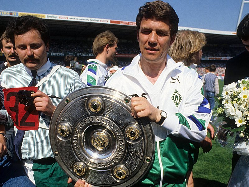 Legte 1988 das Image des ewigen Zweiten ab: Werders Trainerikone Otto Rehhagel.