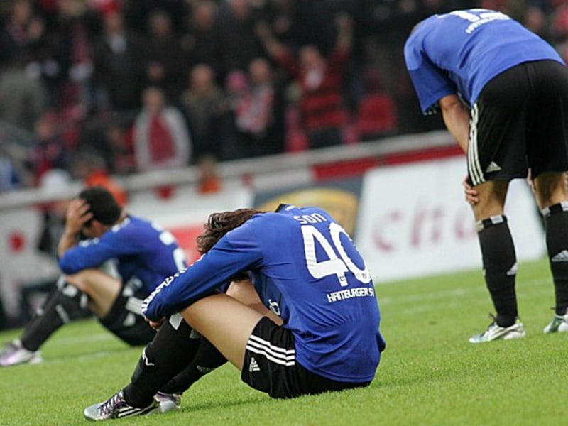 Konnte sich nicht recht &#252;ber sein Tor freuen: Hamburgs Heung-Min Son (vorne) und dem HSV droht die Herbstdepression.