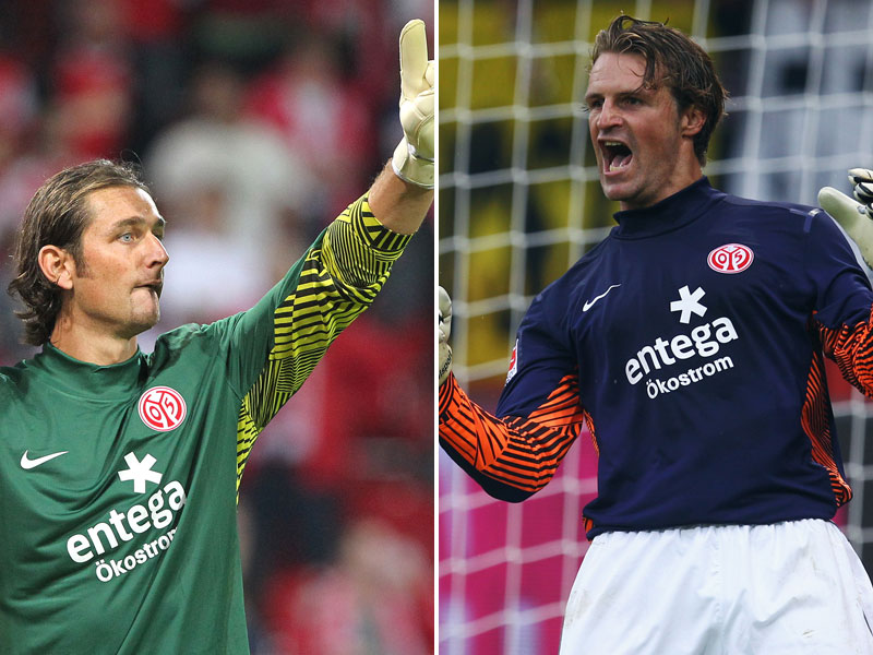 Wer steht beim Bundesliga-Start im Mainzer Tor? Heinz M&#252;ller (l.) und Christian Wetklo machen sich beide noch Hoffnungen.