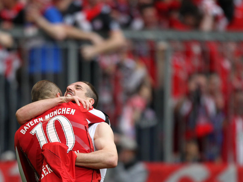 Gladbach kann kommen: Arjen Robben und Franck Ribery machen weiter Fortschritte.