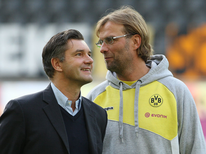 Dortmunder Erfolgsduo: Sportdirektor Michael Zorc und Trainer J&#252;rgen Klopp.