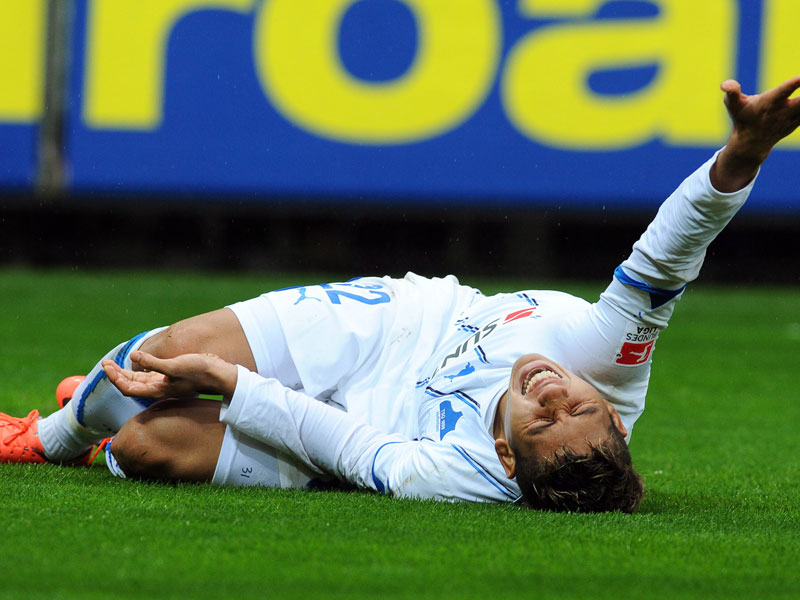 Bitterer Abgang: Roberto Firmino verletzte sich kurz nach der Pause.