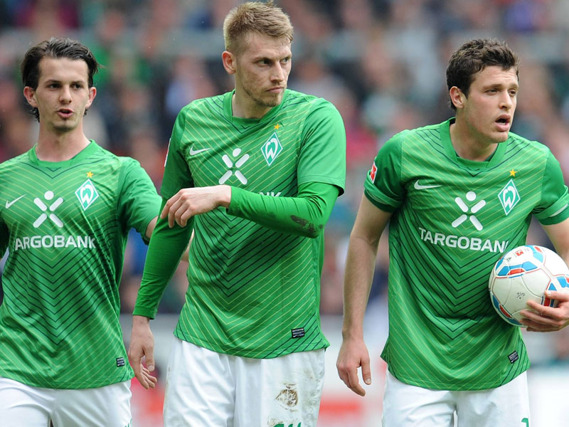 Blickrichtung Europa: Noch liegen Werder und Aleksandar Stevanovic, Aaron Hunt und Zlatko Junuzovic im Rennen.