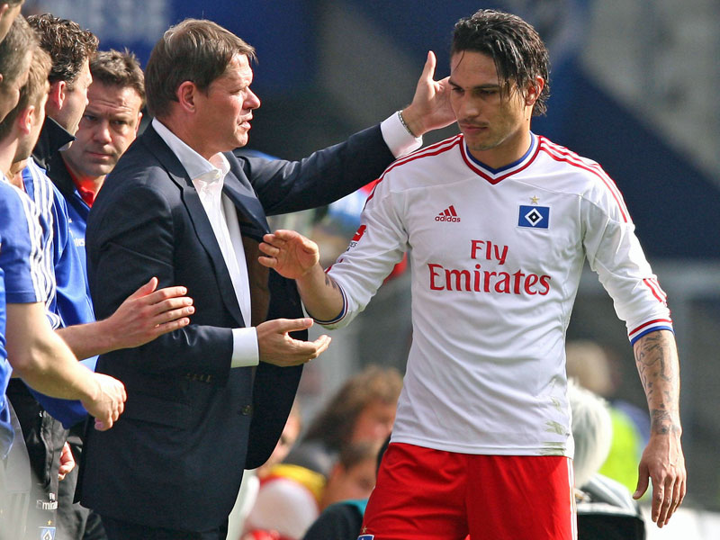 Tsch&#252;ss Hamburg: HSV-Sportdirektor Frank Arnesen hat den Abschied von Paolo Guerrero bereits verk&#252;ndet.