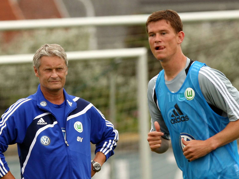 Bald wieder vereint? Armin Veh und Alexander Madlung (re.), hier vor drei Jahren in Wolfsburg.