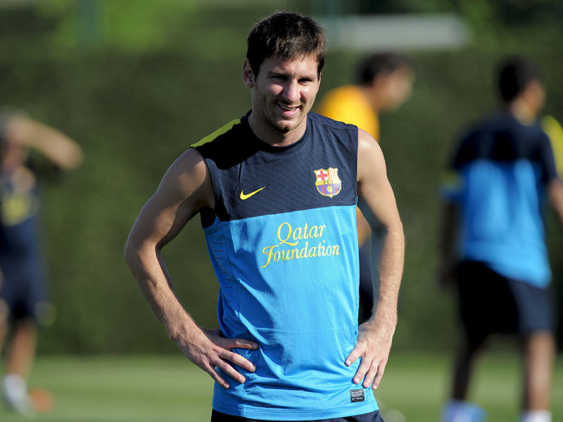 Die Zuschauer in Hamburg m&#252;ssen auf ihn verzichten: Lionel Messi blieb in Barcelona.