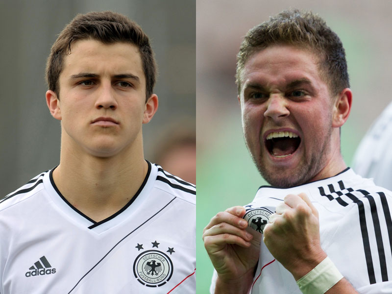 Jetzt schon U-17-Nationalspieler, bald Eintracht-Profis: Marc-Oliver Kempf (l.) und Marc Stendera.