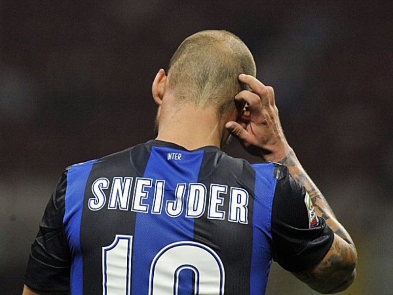 Mit seinem derzeitigen Arbeitgeber nicht zufrieden: Inters Wesley Sneijder.