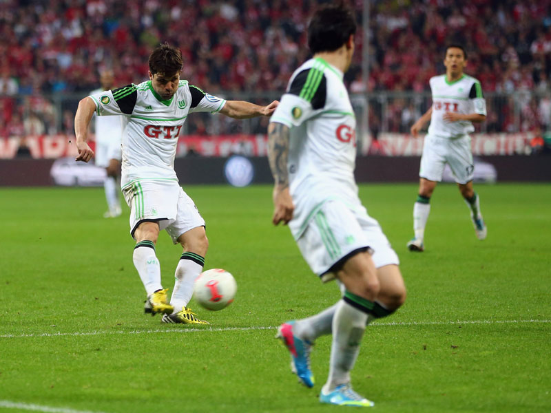 Seltenes Ausrufzeichen: Diego trifft beim Wolfsburger 1:6 in M&#252;nchen zum zwischenzeitlichen 1:2.