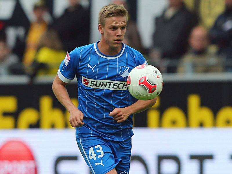 Robin Szarka, hier beim BL-Deb&#252;t in Dortmund, bekommt in Hoffenheim einen Vertrag bis 2015.
