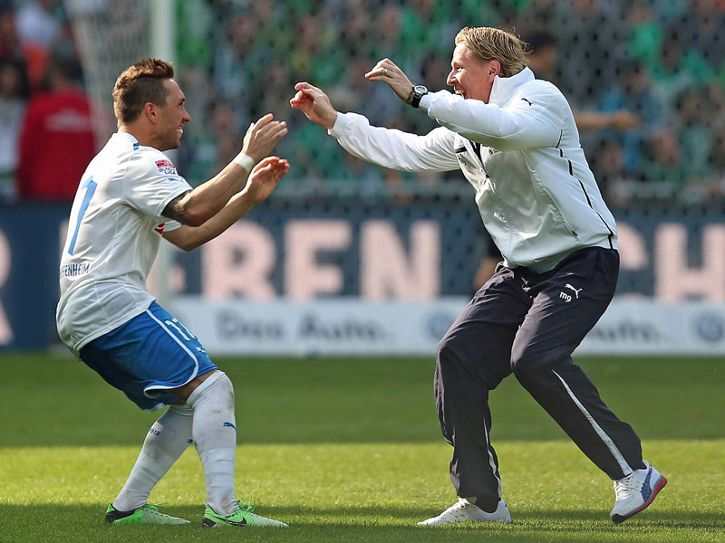 Hoffenheims Tobias Weis d&#252;rfte seinem Coach Markus Gisdol zuk&#252;nftig weniger freudig um den Hals fallen.