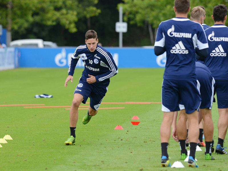 Startklar: Julian Draxler, hier am Donnerstag im Schalke-Training.