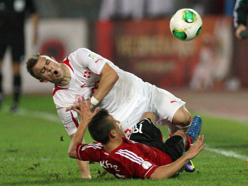 Nahm das WM-Ticket, aber auch eine Verletzung aus der Partie gegen Albanien mit: Xherdan Shaqiri.