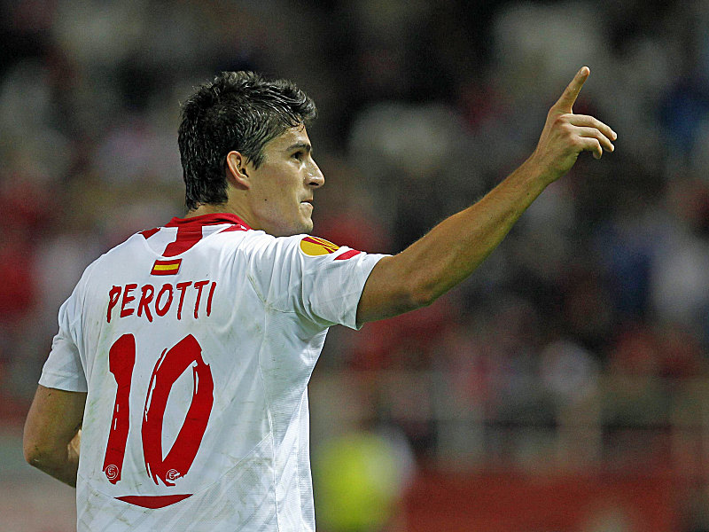 Stellte seine Torgef&#228;hrlichkeit auch in der Europa League unter Beweis: Sevillas Diego Perotti.