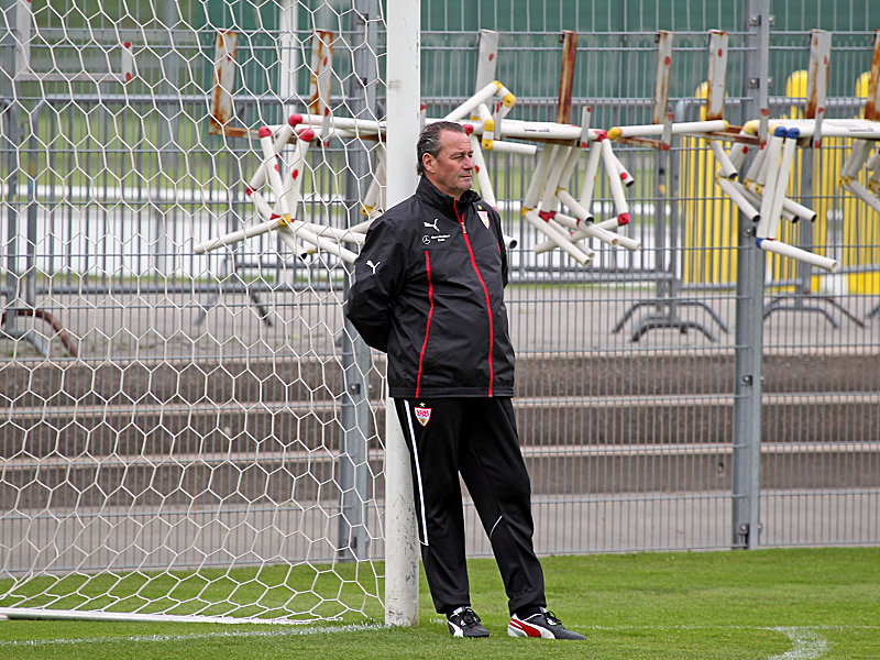 Mission erf&#252;llt: VfB-Coach Huub Stevens wird sich nach dem 34. Spieltag verabschieden. 